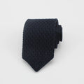 Custom Design Fashion Mens100% Silk  Solid Black  Knitted Tie