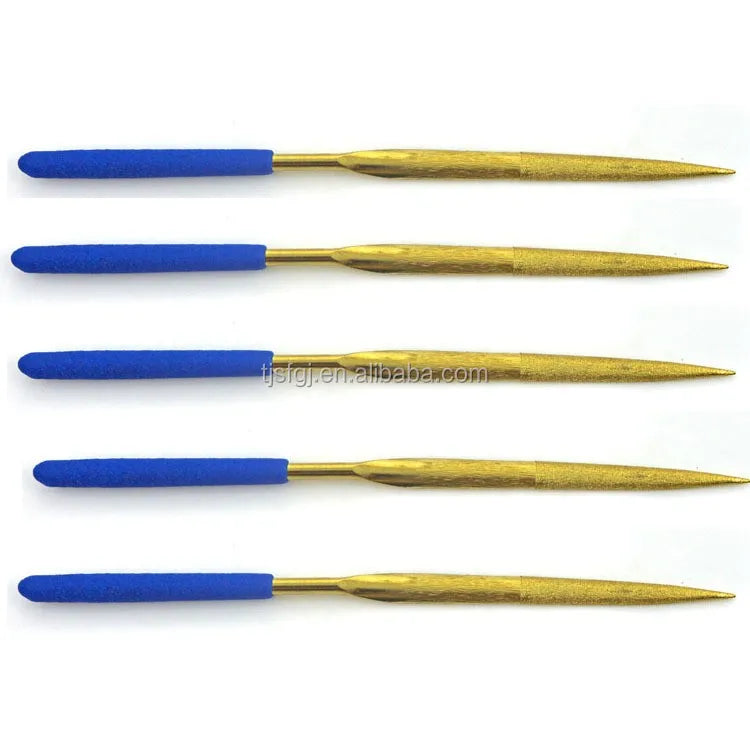 Electroplated Nickel Diamond Needle File/Diamond Saw File High Quality OEM Metal Triangle File 45# Steel Shanfeng Brand 120 Mesh