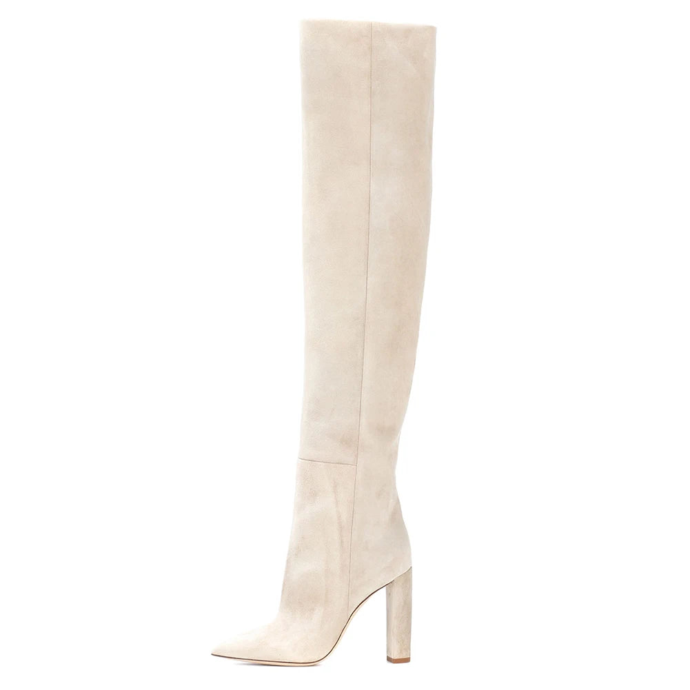 Ladies Winter Shoes Big Size High Heel Women Over the Knee High Boots 2022