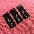 Sewing on Black Satin Printing Labelbrand logo Printing Satin Label