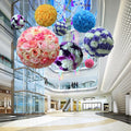 Atrium Hanging Decoration Shopping Center Decor Ball Shape Multi Style Interior Display