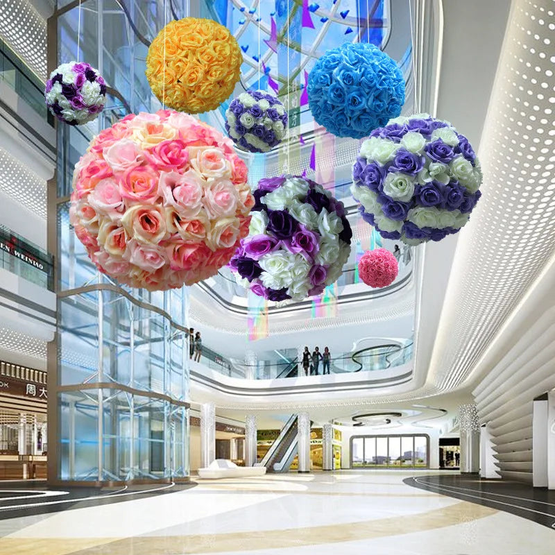 Atrium Hanging Decoration Shopping Center Decor Ball Shape Multi Style Interior Display