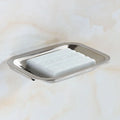 Economical Wall Hanging Bathroom Accessories Rectangular Polished Finish Quick Drainage Stainless Steel Soap Plate Dish Rack
