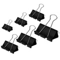 Black Metal Long Tail Clip Stationery Iron Clip Black Binder Clips for School