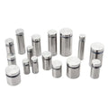 12x25 19x25 25x30 Stainless Steel Glass Standoff Metal Standoffs and Spacers for Signs