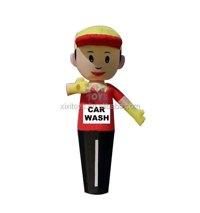 XIXI TOYS 3m Tall Outdoor Car Wash Waving Arms Inflatable Skyman Advertising Air Dancer with 3-Year Warranty for Promotion