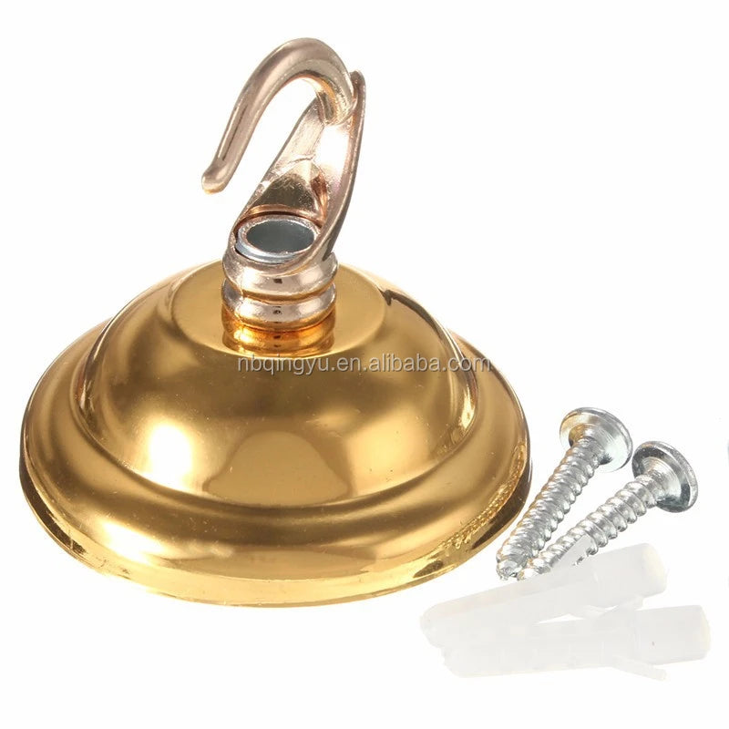 Vintage Antique Brass Ceiling Canopy Open Hook Screw Style Brushed Metal Rose Ceiling Fixture Energy Saving 6.5cm Dia. Pendant