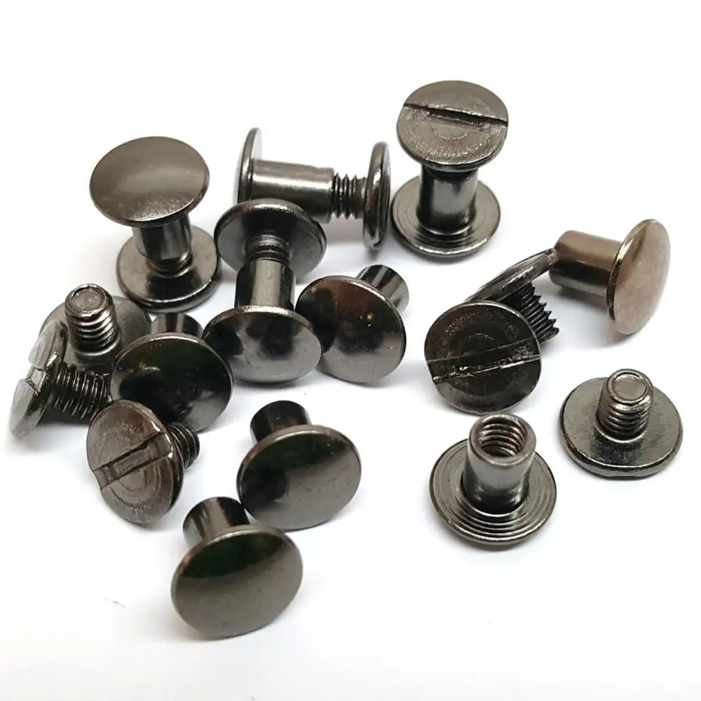 Custom Made Metric Black Oxide Stainless Steel Chicago Screws 1/4