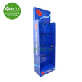 Portable Foldable Corrugated Cardboard Peg Hooks Display Stand Peg Board Display Hooks for Hanging