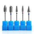 Misscheering Tungsten Carbide Milling Cutter Burrs Nail Drill Bits Nail File Manicure for Nail Art Tools