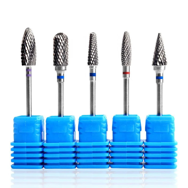 Misscheering Tungsten Carbide Milling Cutter Burrs Nail Drill Bits Nail File Manicure for Nail Art Tools