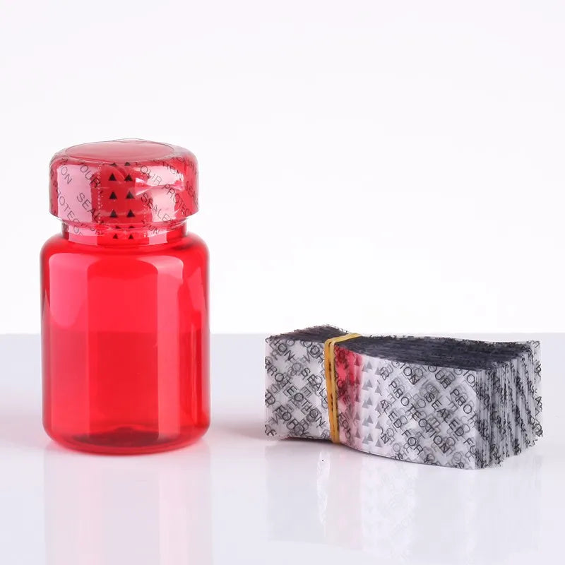 PVC Shrink Bands with Printed Labels for Capsule Bottle Cap Packaging