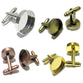 Brass Cuff Links Men Cufflinks Blanks