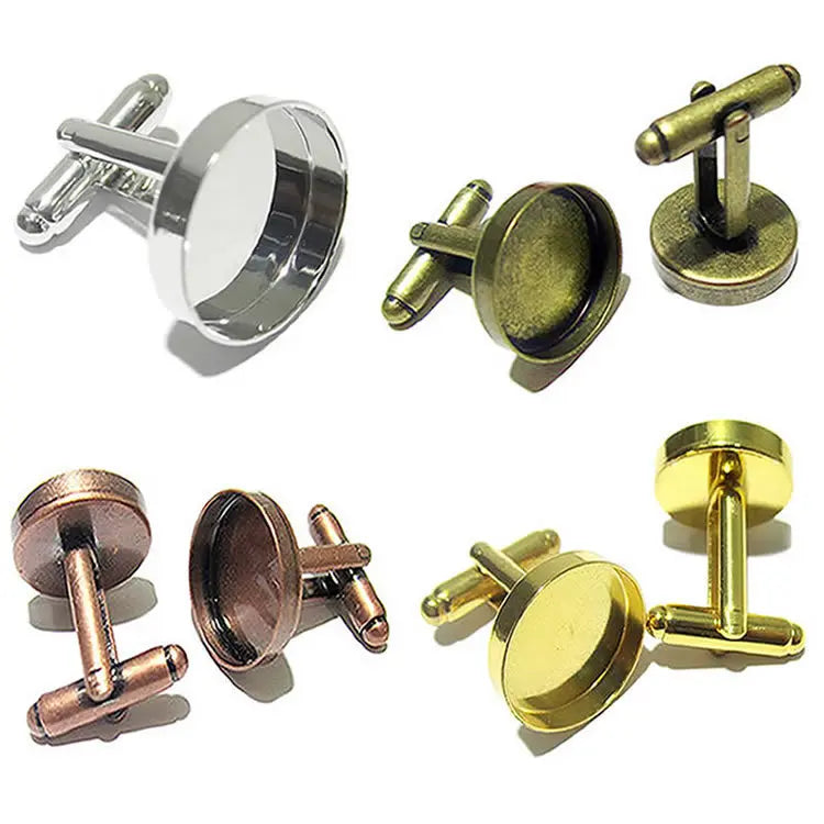 Brass Cuff Links Men Cufflinks Blanks