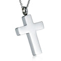 Silver Color Jewelry Dog Lover Necklace Ash Keepsake Urn Cross Pendant 316L Stainless Steel Cremation Jewellery GHP049