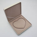 Custom Luxury Heart-Shaped Velvet Jewelry Storage Box with Square Pattern Logo Printed for Gift Packaging or Personal Use