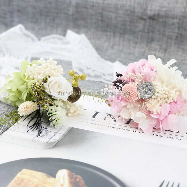 Wholesale Multiple Styles Dried Preserved Wedding Flowers Cheap Corsage Wrist Corsage for Weddings and Graduations