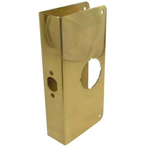 RHETECH Security Door Reinforcer Brass and Steel Wrap Latch Lock Protector Entrance Guard for Bedroom Defender Plate