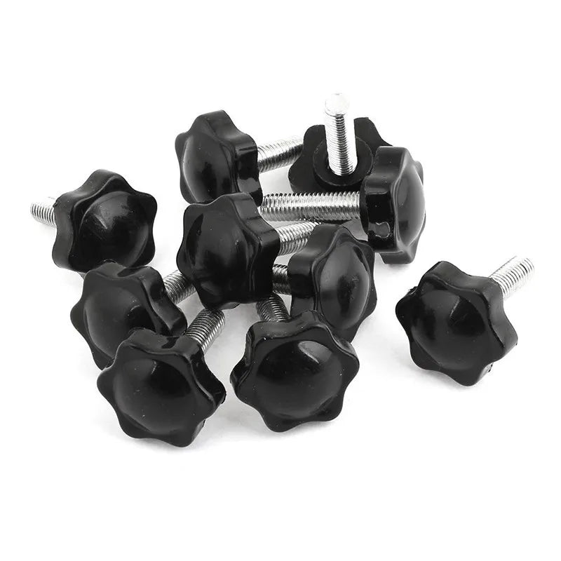 M6X25MM M6X40MM Star Shaped Plastic Head Knob Screw Metric Measurement System