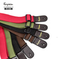 Cheap Leather Top Cotton Material Guitar Accessories Strap for Acoustic Classical Ukulele Bass Guitar Shoulder Guitar Strap