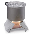 KongBo Outdoor Accessories Emergency Portable Ultralight Folding Pocket Camping Fire Solid Fuels Stove