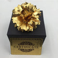 Gold Color Carnation Brooch Korean Boutonniere Brooches Decorative Flowers for Mothers Day Gifts Gold Foil Home Decoration
