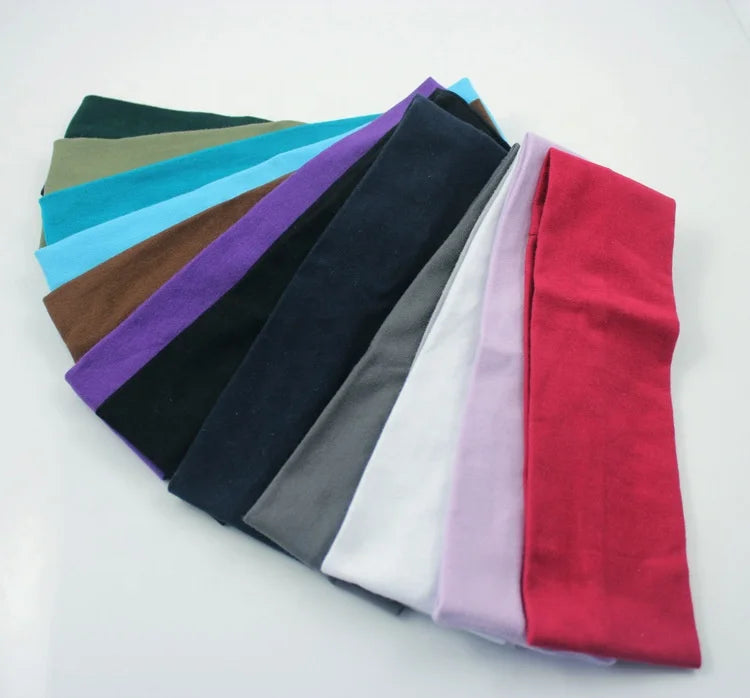 Sports Stretch Headbands for Yoga Pilates Running and Gym-Non-Slip Head Wraps