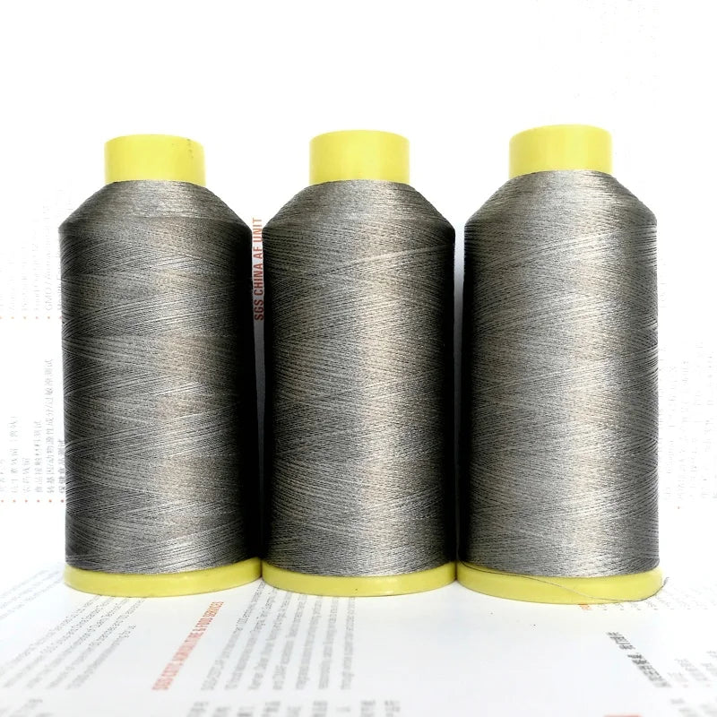 260D Silver Fiber Conductive Yarn Sewing Thread Conductive Thread with Pure Silver Coating