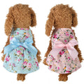 Wholesale Cute Pet Apparel Spring Summer Pet Dog Dress Bow Vest Skirt Pet Dog Skirt