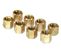 Custom Made Brass Hex Female Shift Rod Bushing Manifold Nut Passivated Finish for Mining Application