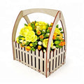 Laser Cut Wood Flower Box Flowers Delivery Boxes