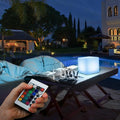 Coolqing Custom Logo LED Furniture Outdoor Bar Stools Chairs for Outdoor Party Christmas and Event LED Cube