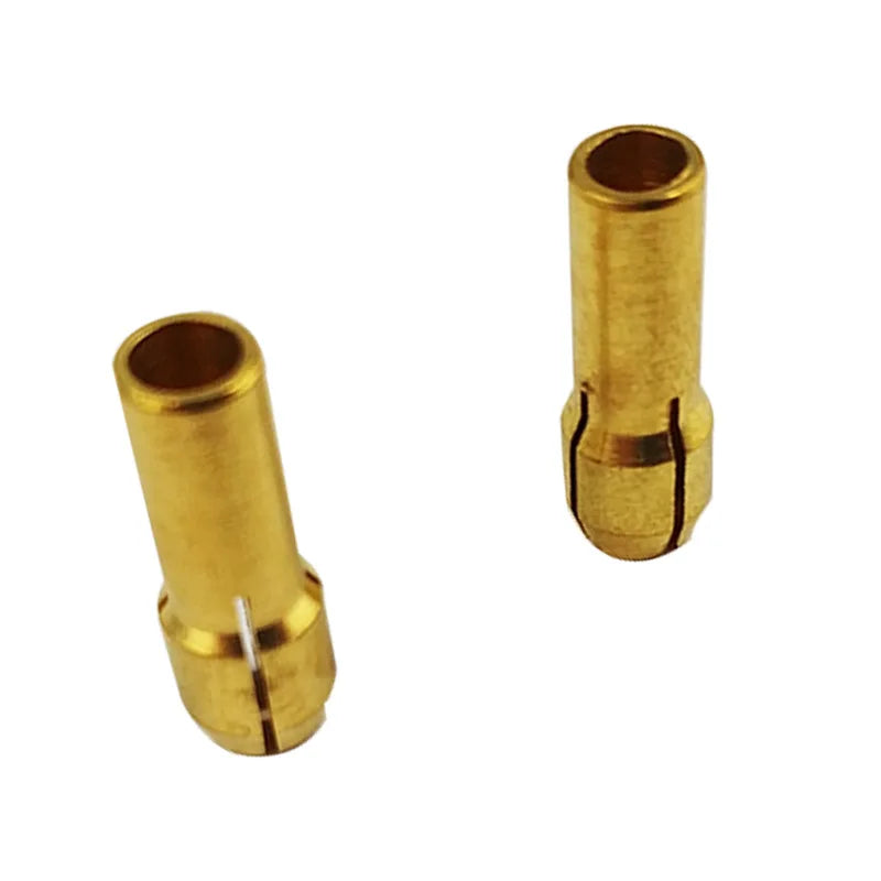 Electric Grinder Three Jaws Copper Clamping Chuck 0.5-0.8-1.0-1.6-1.8-3.2 Collet Copper Filling Tail Diameter of 4.8/4.3