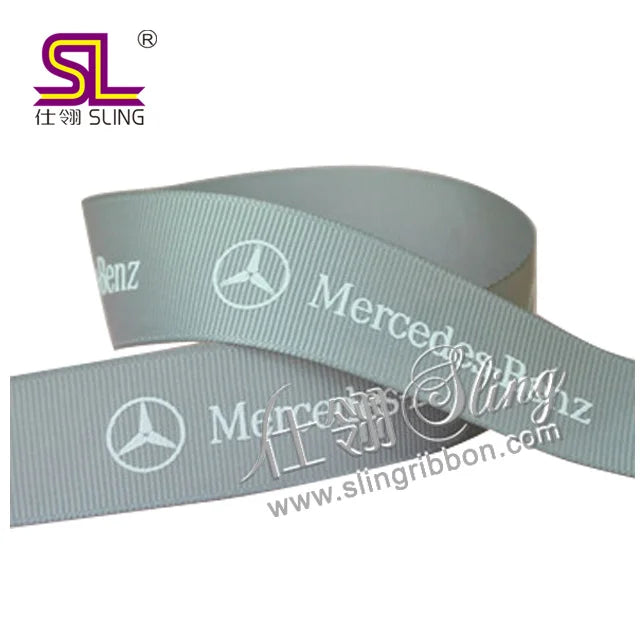 OEM Custom Sizes Satin Grosgrain Ribbon with Printed Brand Logo Factory-Best Gift Ribbons