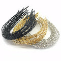 100 Pcs/lot Good Quality 5mm Wave Metal Headband Women Twisty Screwy Hair Band DIY Hair Accessories Wholesale