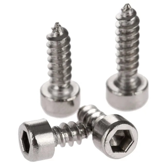 M2 M2.6 M3 Stainless Steel Cylindrical Socket Head Self-Tapping Wood Screw with Black Oxide Finish Metric Measurement System