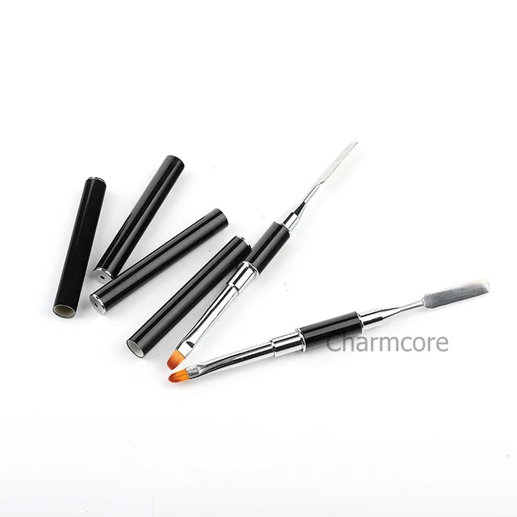 Brush & Picker Dual-Ended Acrylic UV Gel Nail Brushes Gel Nail Tool for UV Gel Acrylic Nails Extension