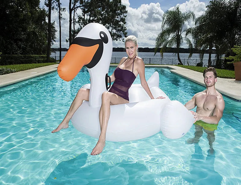 Bestway 41109 Surprised Swan Rider Inflatable Swan Pool Float 2.01m*1.60m