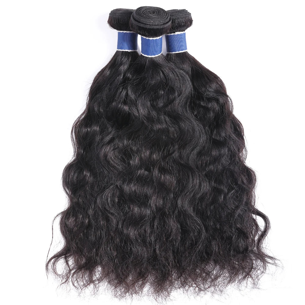 China Human Hair Weave Low Price Wholesale Virgin 100 Human Hair Bundles Double Weft Reinforced Construction Water Wave All
