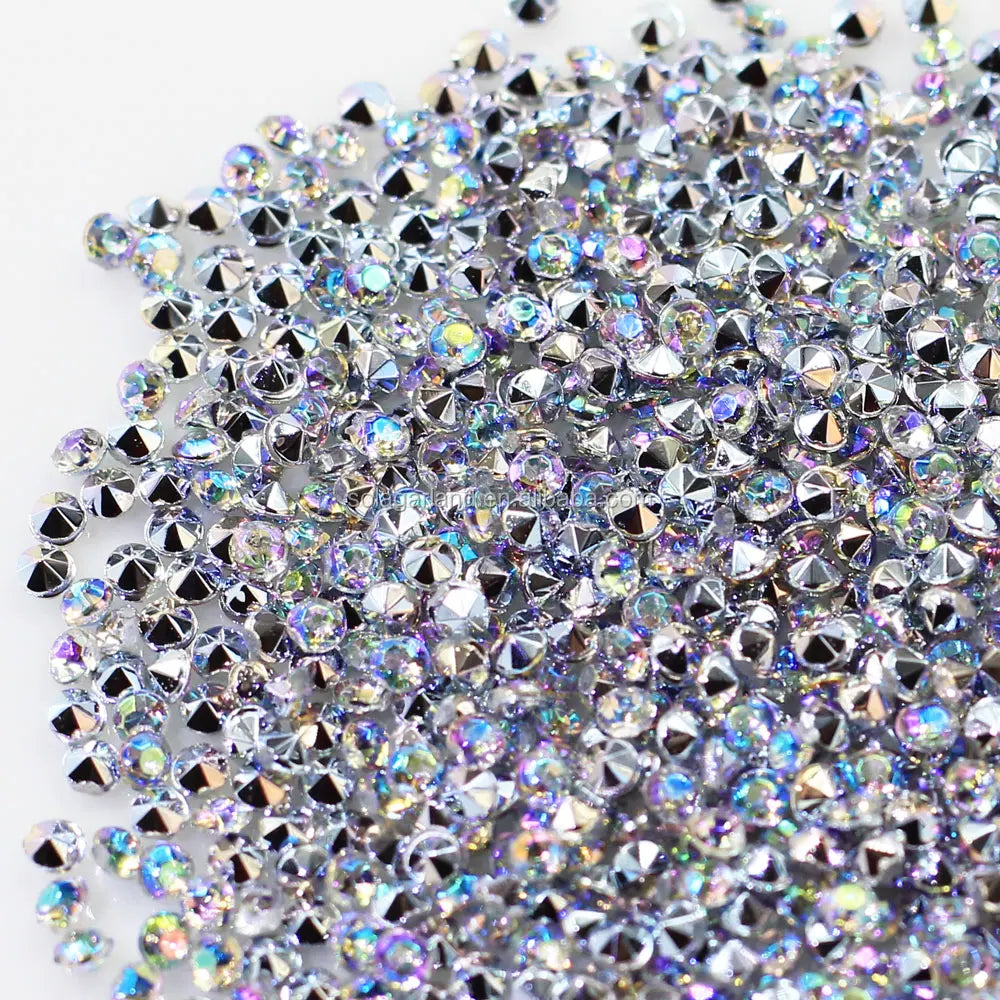 Various Size Resin Flatback Acrylic Clear AB Rhinestones Beads Decorative Nail Art Confetti 10000pcs/bag