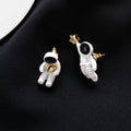 Unique Design Creative Cute Cartoon Astronaut Spacemen Star Stud Earrings