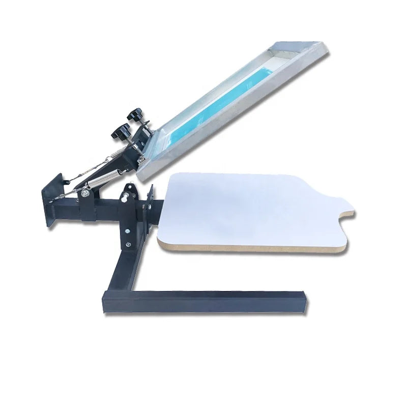 45X55CM Simple Screen Printing Machine Cheap Table Manual 1 Color Black  Screen Printer Bearing Textiles Printing