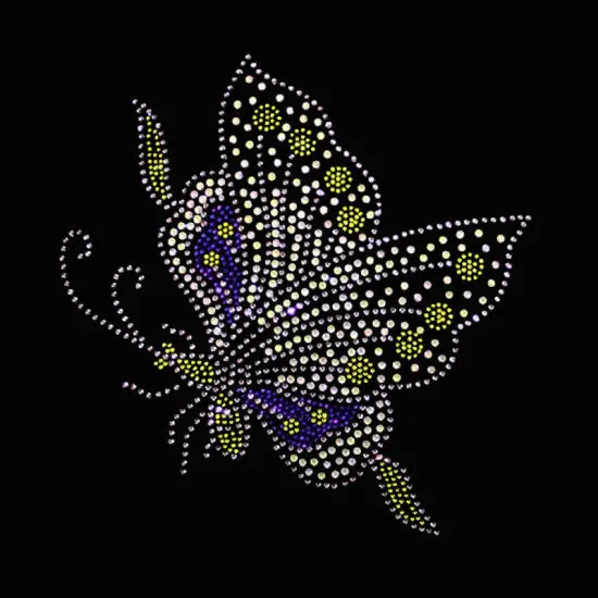 Colorful Custom Rhinestone Transfer Printing for T-shirt Designs