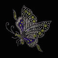 Colorful Custom Rhinestone Transfer Printing for T-shirt Designs