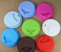 Approved Food Grade Round Shaped Reusable Custom Colorful Silicone Cup Lid