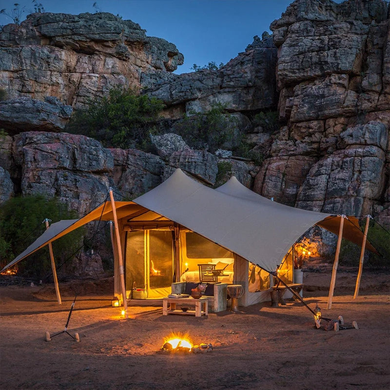 Safari Glamping Luxury Flame-Retardent Tent for Exhibition Party or Event