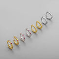 Fashion Copper Fine Gold Plated Daily Wear Hoops Earrings Jewelry for Women