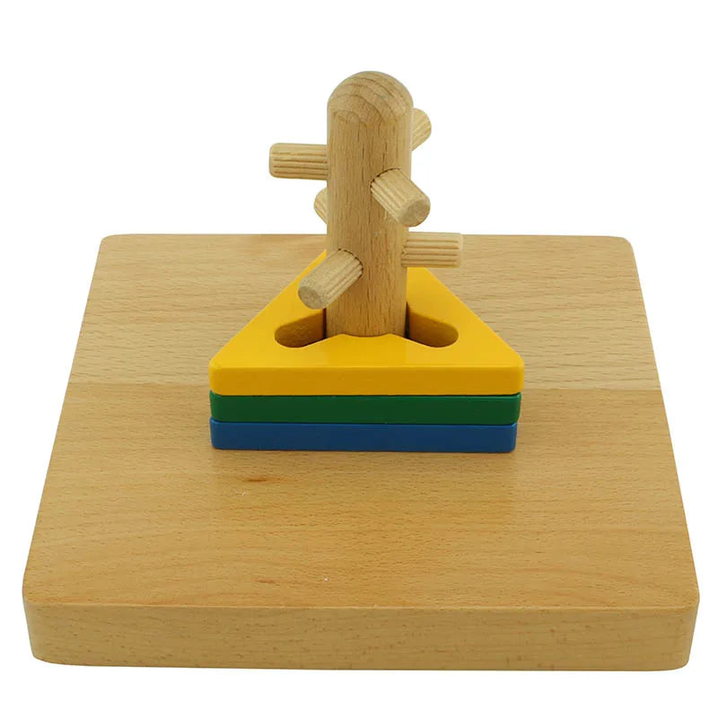 LT125 Montessori Kids Wooden Educational Toddler Toy Twist & Sort Montessori