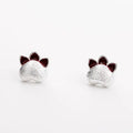 Real 925 Sterling Silver print Earrings for Women Girls Gift Hot Fashion sterling-silver-jewelry Women Earrings