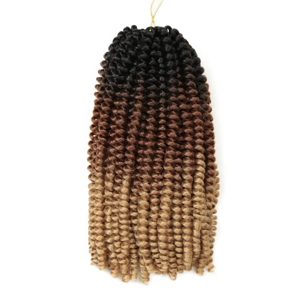 Spring Twist Hair Crochet Braid 10inch Length Afro Twist Hair Attachment High Temperature Fiber Synthetic Hair